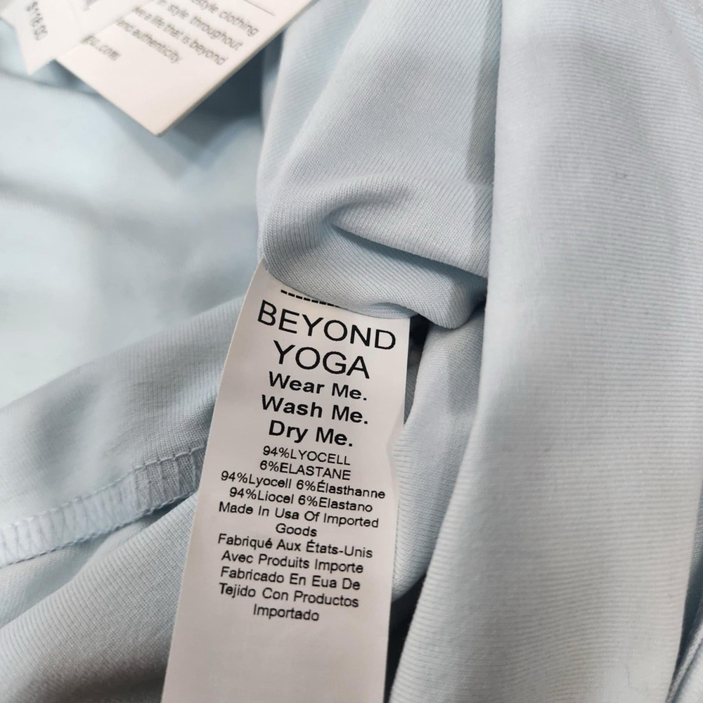 Beyond Yoga Dress Women’s L Tank Sleeveless Square Neck Pockets Mini Blue Sports - Picture 13 of 14